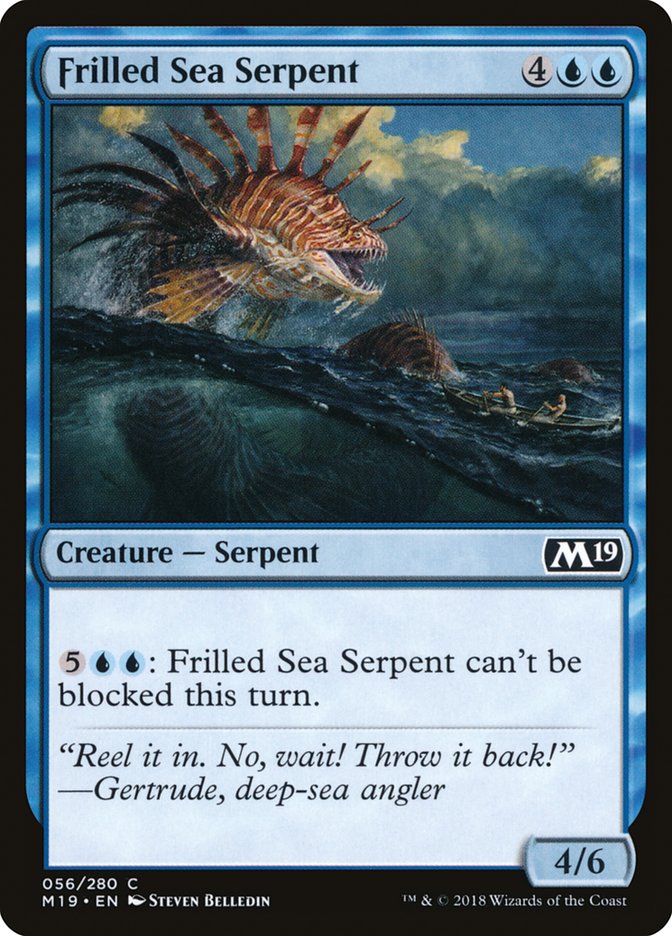 Frilled Sea Serpent [Core Set 2019] | Anubis Games and Hobby