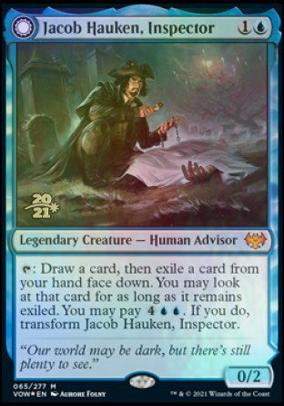 Jacob Hauken, Inspector // Hauken's Insight [Innistrad: Crimson Vow Prerelease Promos] | Anubis Games and Hobby