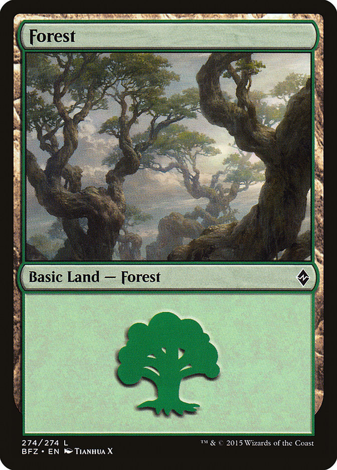 Forest [Battle for Zendikar] | Anubis Games and Hobby