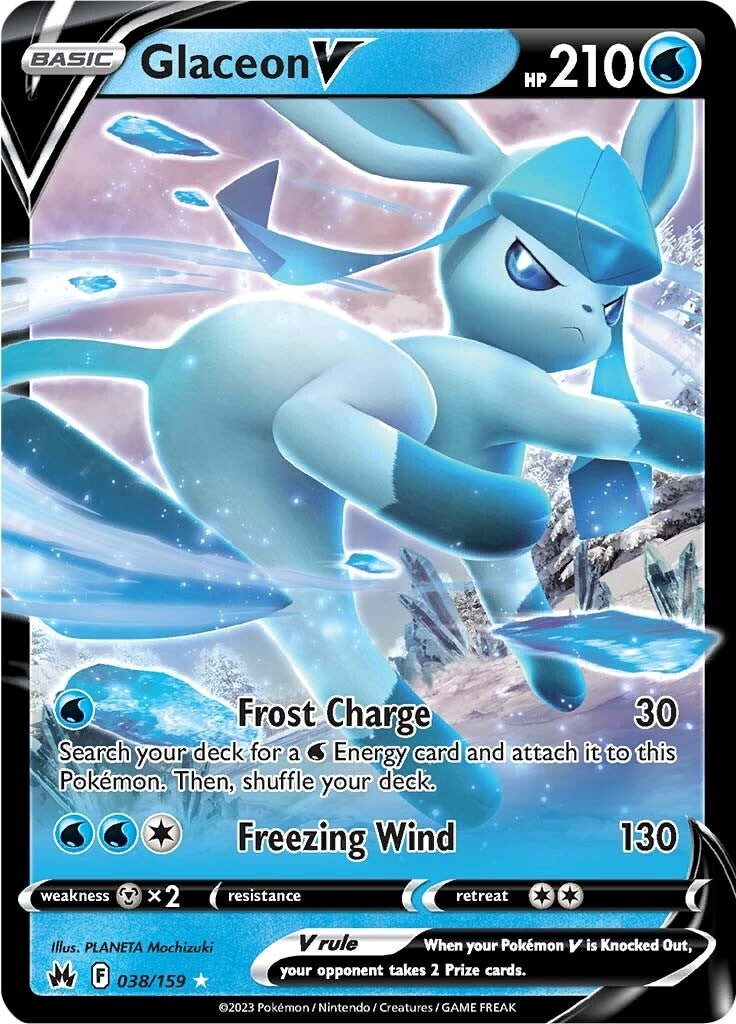 Glaceon V (038/159) [Sword & Shield: Crown Zenith] | Anubis Games and Hobby