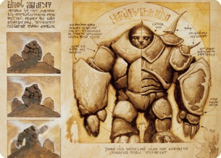 Precursor Golem Art Card [The Brothers' War Art Series] | Anubis Games and Hobby