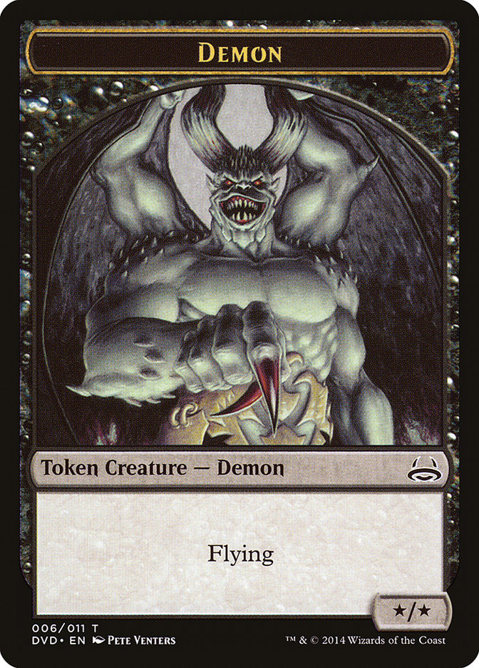 Demon Token (Divine vs. Demonic) [Duel Decks Anthology Tokens] | Anubis Games and Hobby