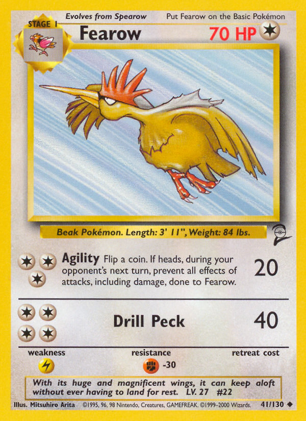 Fearow (41/130) [Base Set 2] | Anubis Games and Hobby