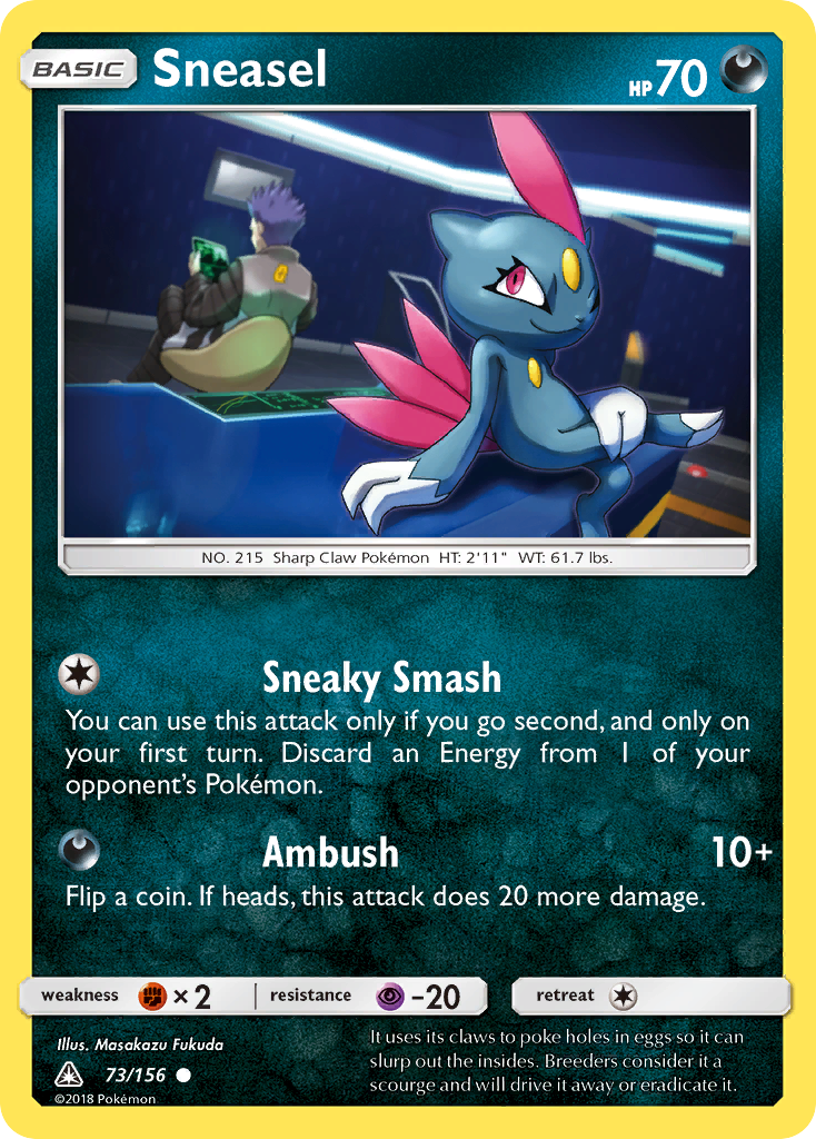 Sneasel (73/156) [Sun & Moon: Ultra Prism] | Anubis Games and Hobby