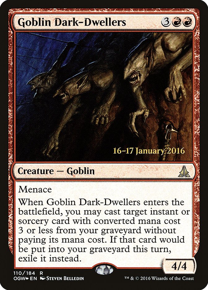 Goblin Dark-Dwellers [Oath of the Gatewatch Prerelease Promos] | Anubis Games and Hobby