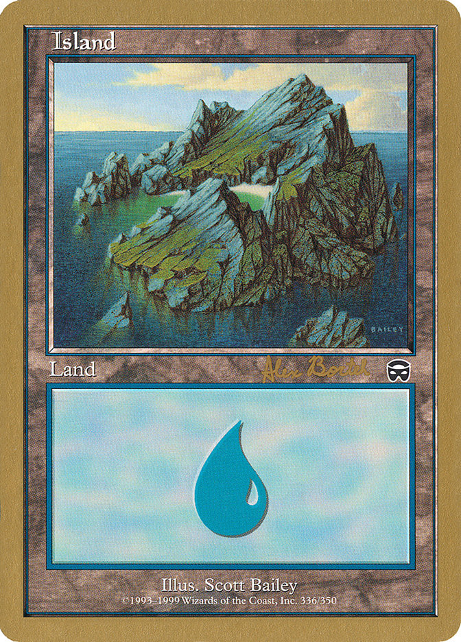 Island (ab336) (Alex Borteh) [World Championship Decks 2001] | Anubis Games and Hobby