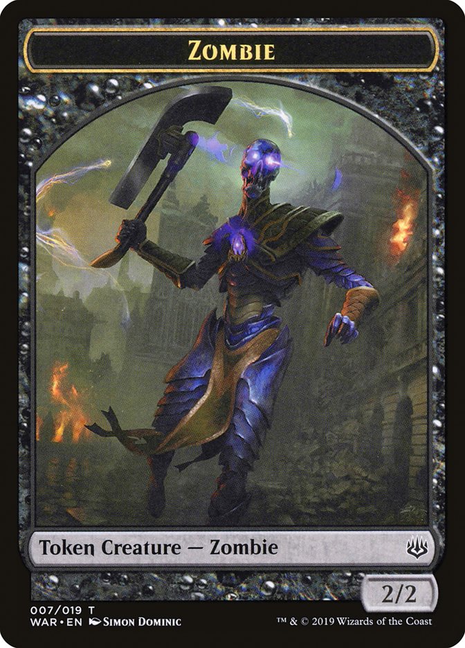 Zombie Token [War of the Spark Tokens] | Anubis Games and Hobby