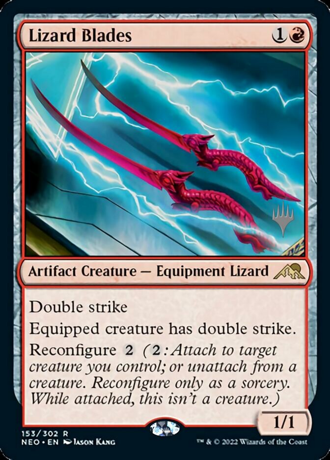 Lizard Blades (Promo Pack) [Kamigawa: Neon Dynasty Promos] | Anubis Games and Hobby