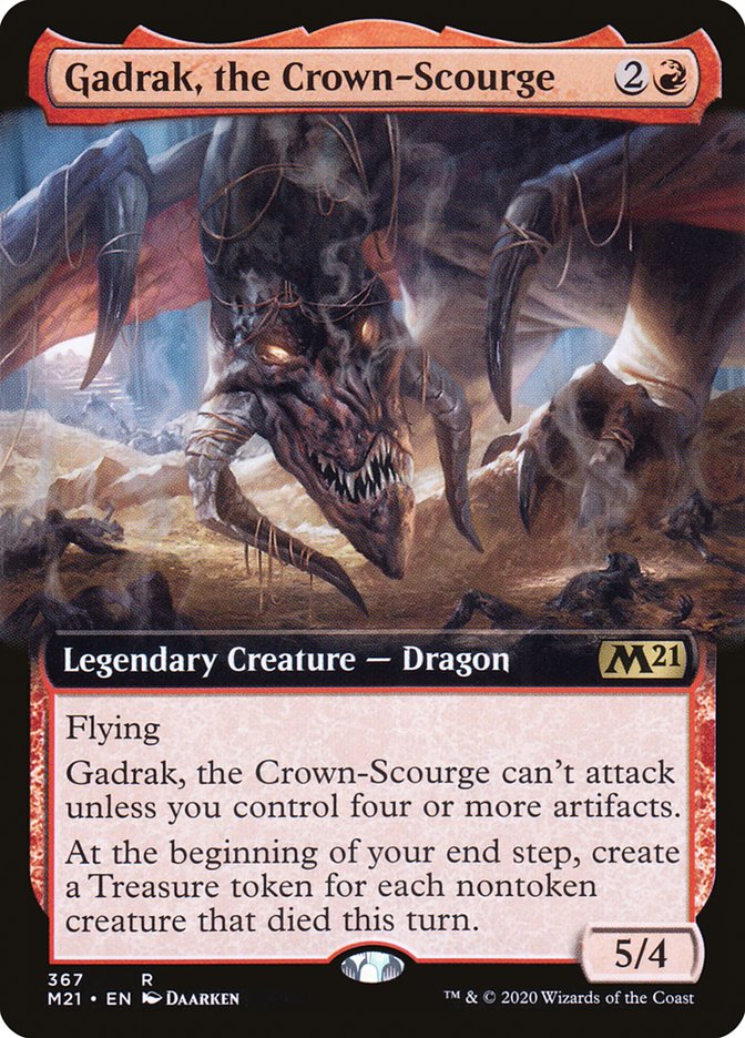 Gadrak, the Crown-Scourge (Extended Art) [Core Set 2021] | Anubis Games and Hobby