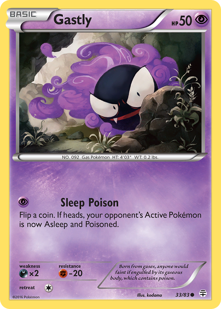 Gastly (33/83) [XY: Generations] | Anubis Games and Hobby