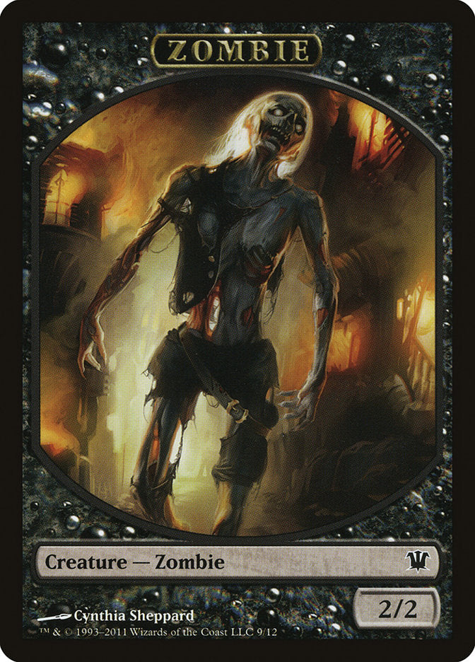 Zombie Token (9/12) [Innistrad Tokens] | Anubis Games and Hobby