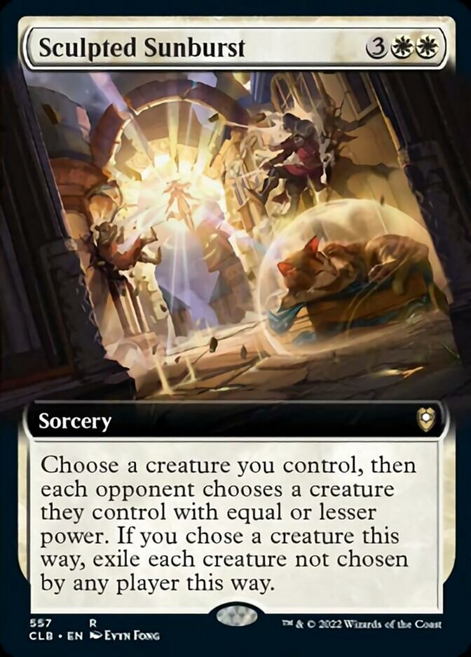 Sculpted Sunburst (Extended Art) [Commander Legends: Battle for Baldur's Gate] | Anubis Games and Hobby