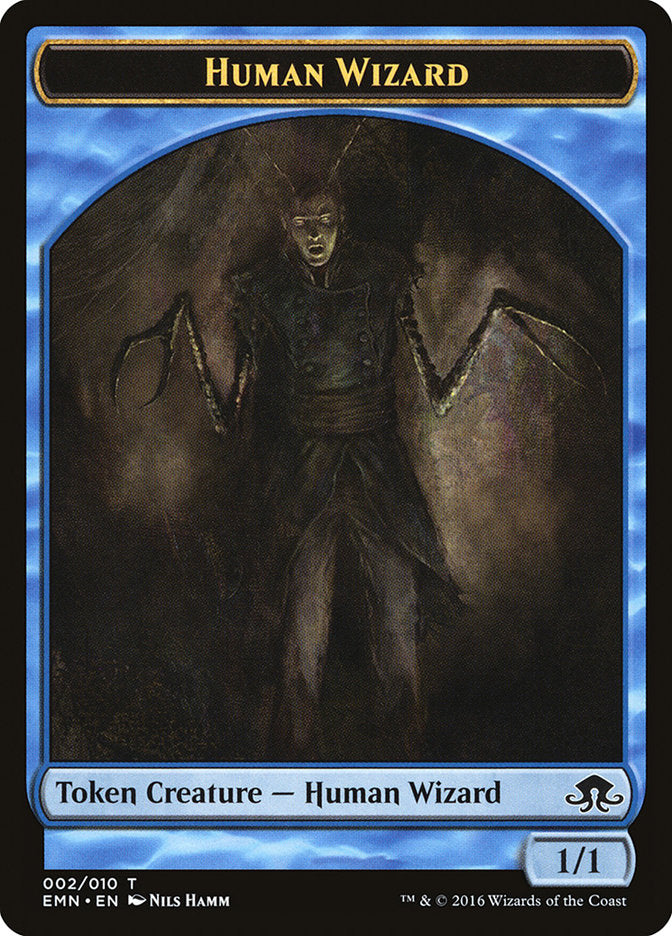 Human Wizard Token [Eldritch Moon Tokens] | Anubis Games and Hobby