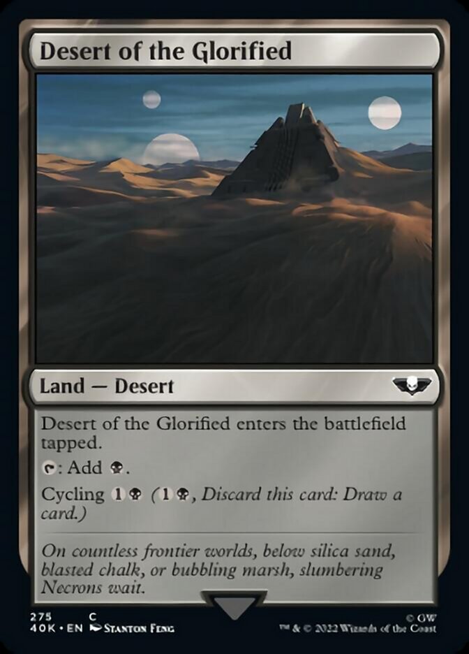 Desert of the Glorified (Surge Foil) [Warhammer 40,000] | Anubis Games and Hobby