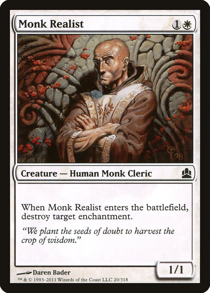 Monk Realist [Commander 2011] | Anubis Games and Hobby