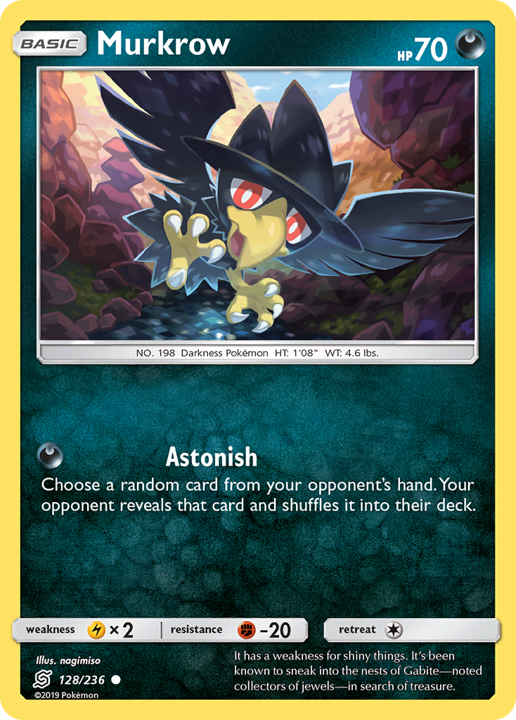 Murkrow (128/236) [Sun & Moon: Unified Minds] | Anubis Games and Hobby