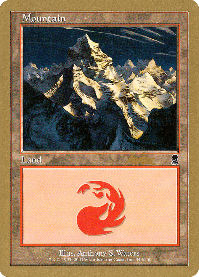 Mountain (bk343) (Brian Kibler) [World Championship Decks 2002] | Anubis Games and Hobby