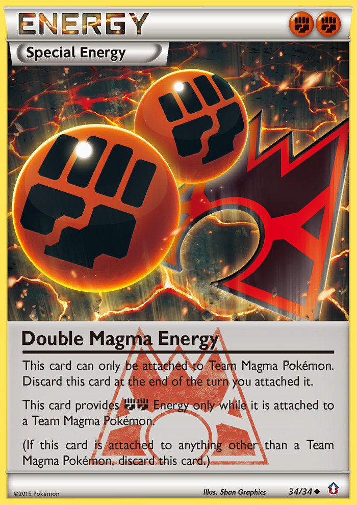 Double Magma Energy (34/34) [XY: Double Crisis] | Anubis Games and Hobby