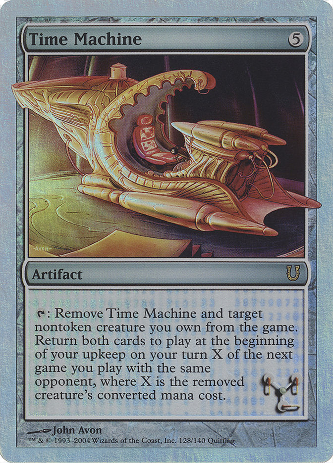 Time Machine (Alternate Foil) [Unhinged] | Anubis Games and Hobby