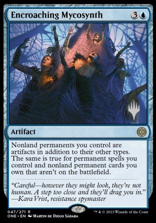 Encroaching Mycosynth (Promo Pack) [Phyrexia: All Will Be One Promos] | Anubis Games and Hobby