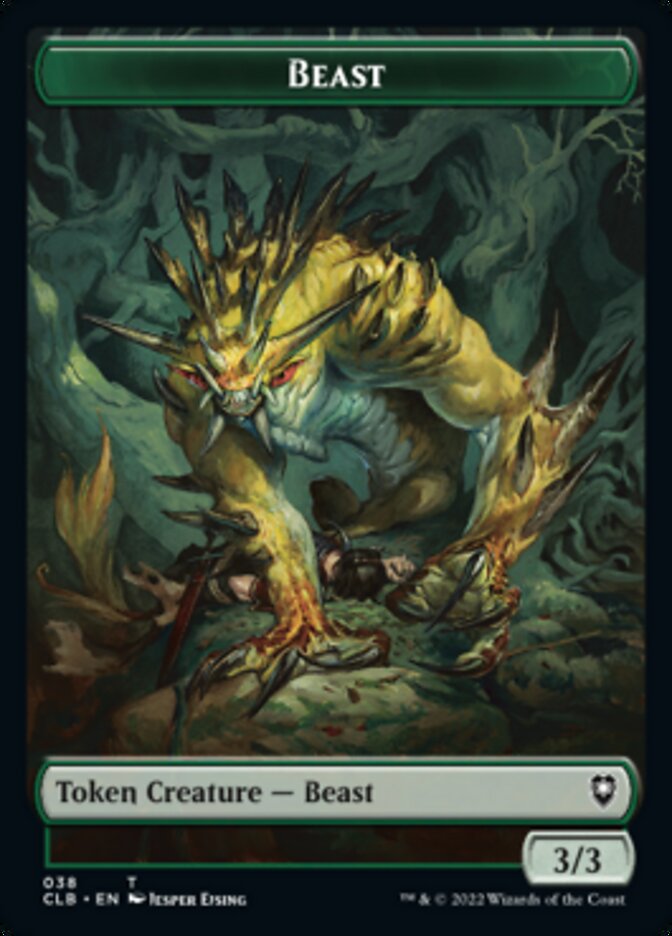 Satyr // Beast Double-Sided Token [Commander Legends: Battle for Baldur's Gate Tokens] | Anubis Games and Hobby