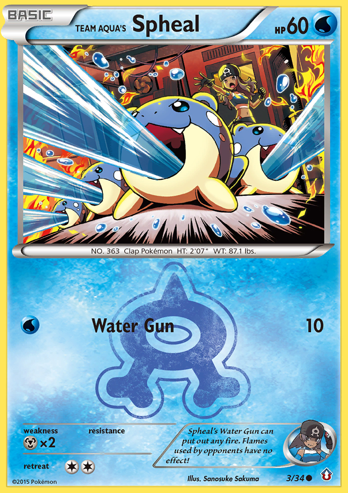 Team Aqua's Spheal (3/34) [XY: Double Crisis] | Anubis Games and Hobby