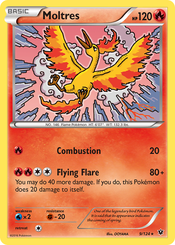 Moltres (9/124) [XY: Fates Collide] | Anubis Games and Hobby