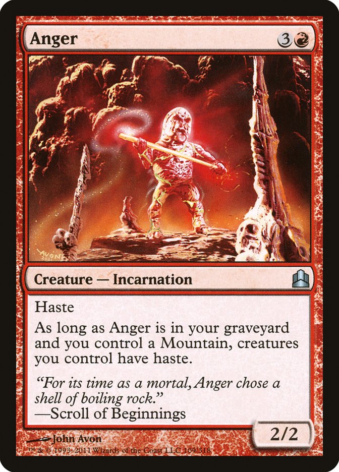 Anger [Commander 2011] | Anubis Games and Hobby