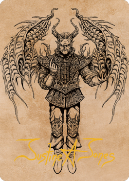 Raphael, Fiendish Savior Art Card (75) (Gold-Stamped Signature) [Commander Legends: Battle for Baldur's Gate Art Series] | Anubis Games and Hobby