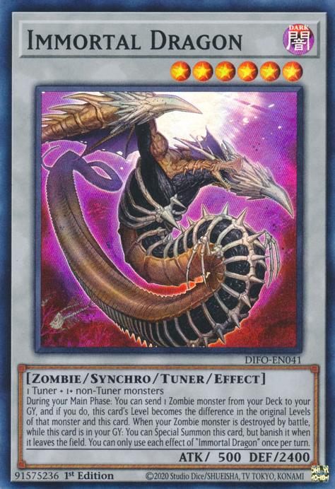 Immortal Dragon [DIFO-EN041] Super Rare | Anubis Games and Hobby