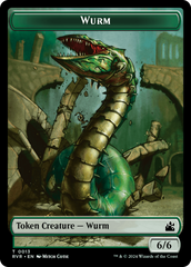 Goblin (0008) // Wurm Double-Sided Token [Ravnica Remastered Tokens] | Anubis Games and Hobby