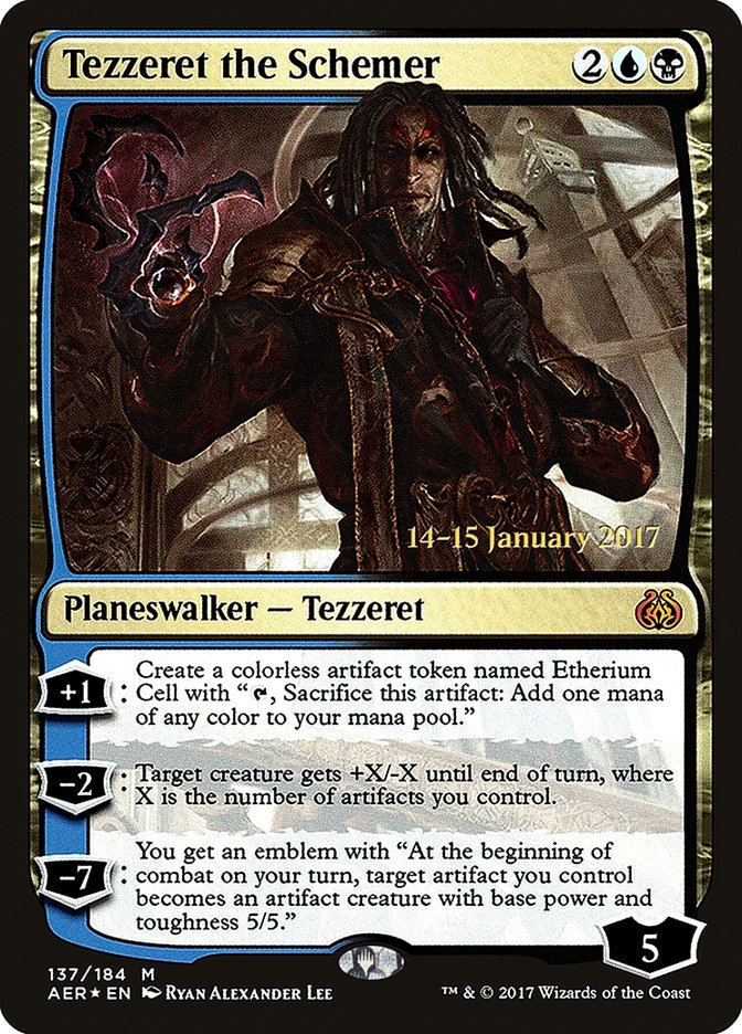 Tezzeret the Schemer [Aether Revolt Prerelease Promos] | Anubis Games and Hobby