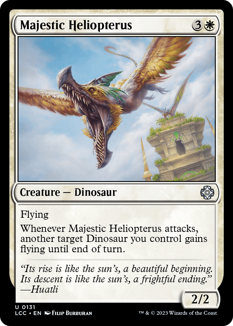 Majestic Heliopterus [The Lost Caverns of Ixalan Commander] | Anubis Games and Hobby