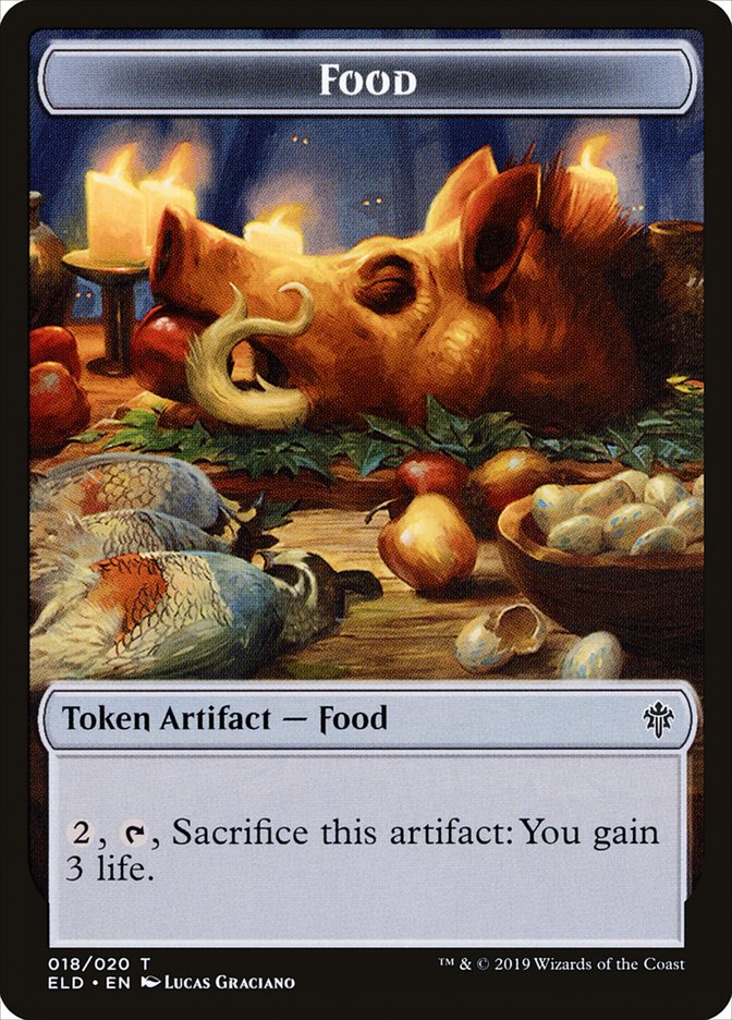 Food Token (018/020) [Throne of Eldraine Tokens] | Anubis Games and Hobby