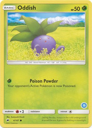 Oddish (4/147) (Deck Exclusive #11) [Sun & Moon: Trainer Kit - Alolan Ninetales] | Anubis Games and Hobby