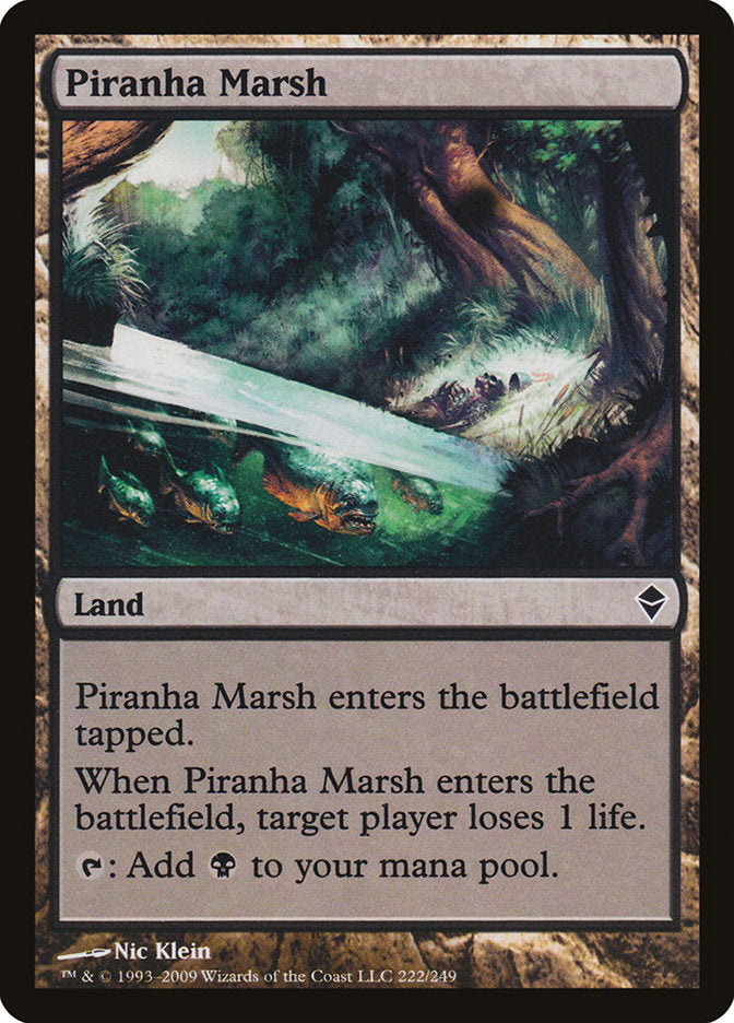 Piranha Marsh [Zendikar] | Anubis Games and Hobby