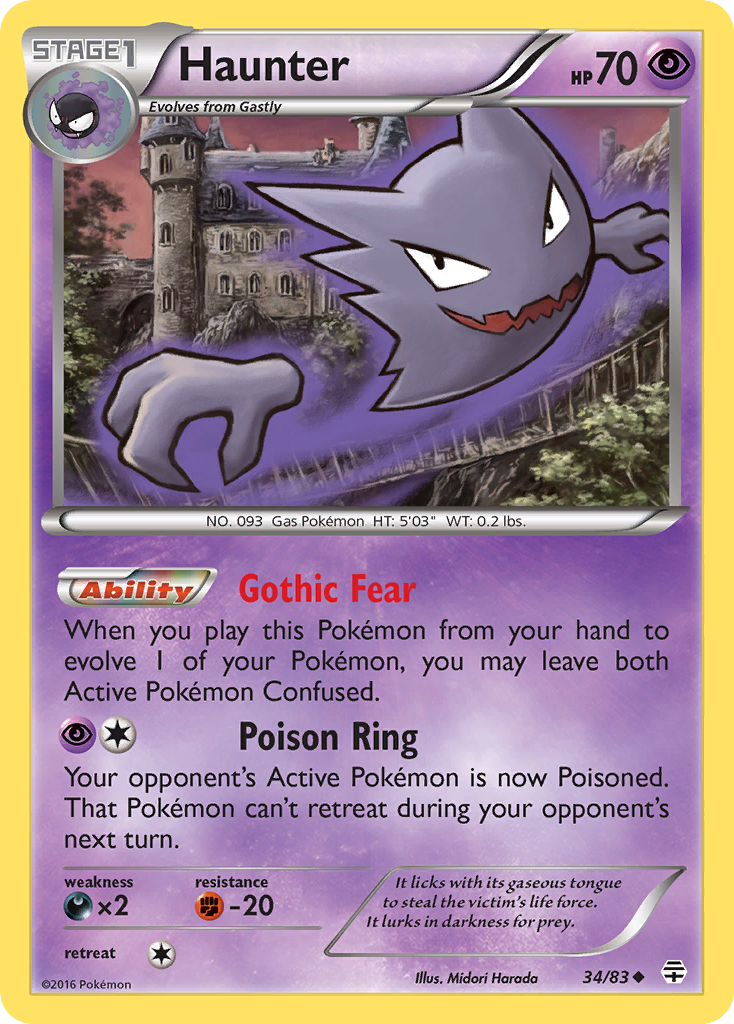 Haunter (34/83) [XY: Generations] | Anubis Games and Hobby