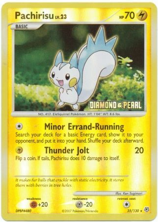 Pachirisu (35/130) [Burger King Promos: 2008 Collection] | Anubis Games and Hobby