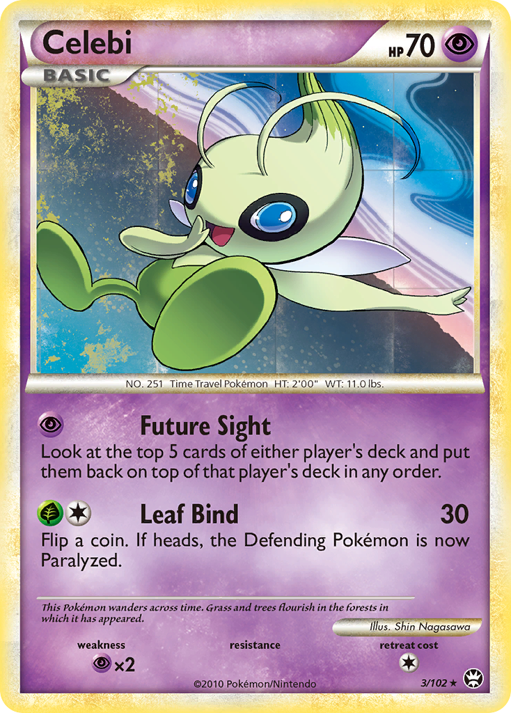 Celebi (3/102) [HeartGold & SoulSilver: Triumphant] | Anubis Games and Hobby