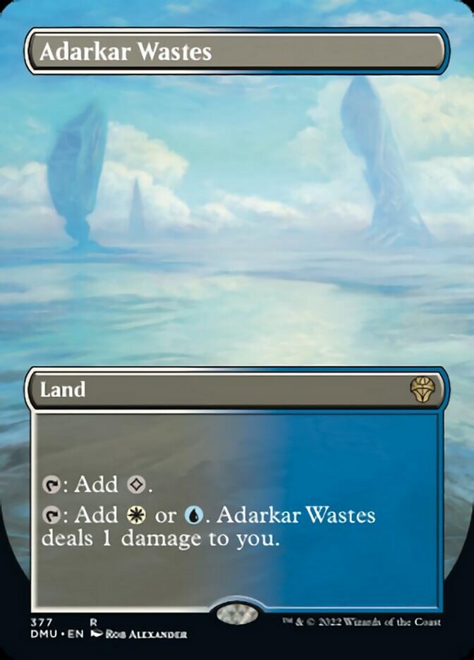 Adarkar Wastes (Borderless Alternate Art) [Dominaria United] | Anubis Games and Hobby