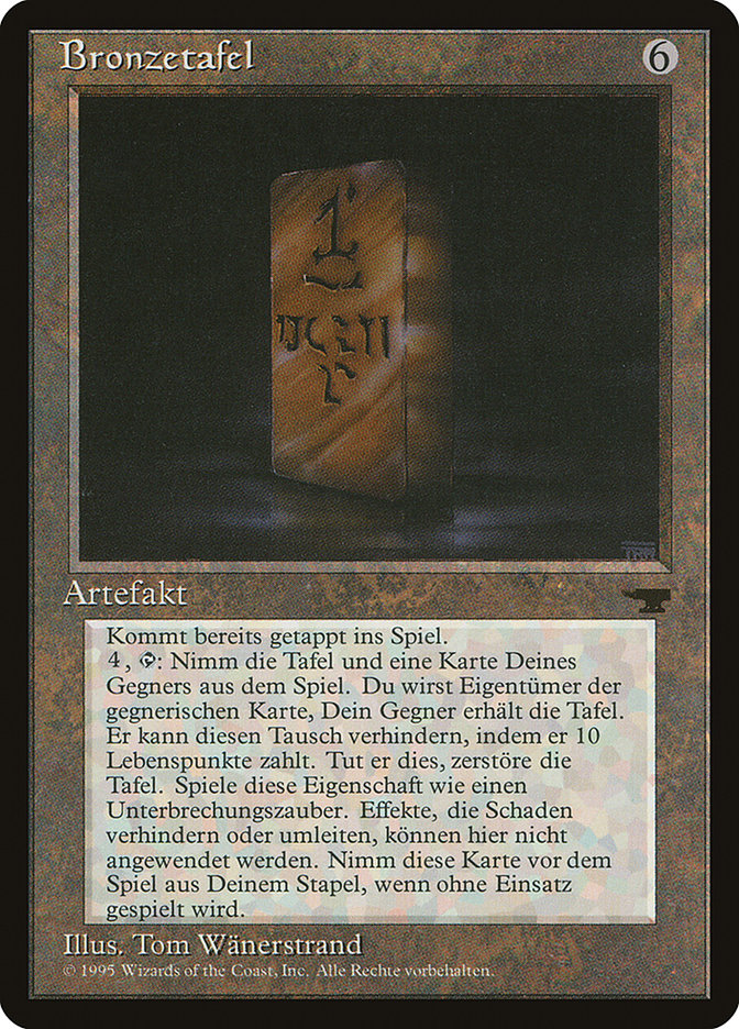 Bronze Tablet (German) - "Bronzetafel" [Renaissance] | Anubis Games and Hobby