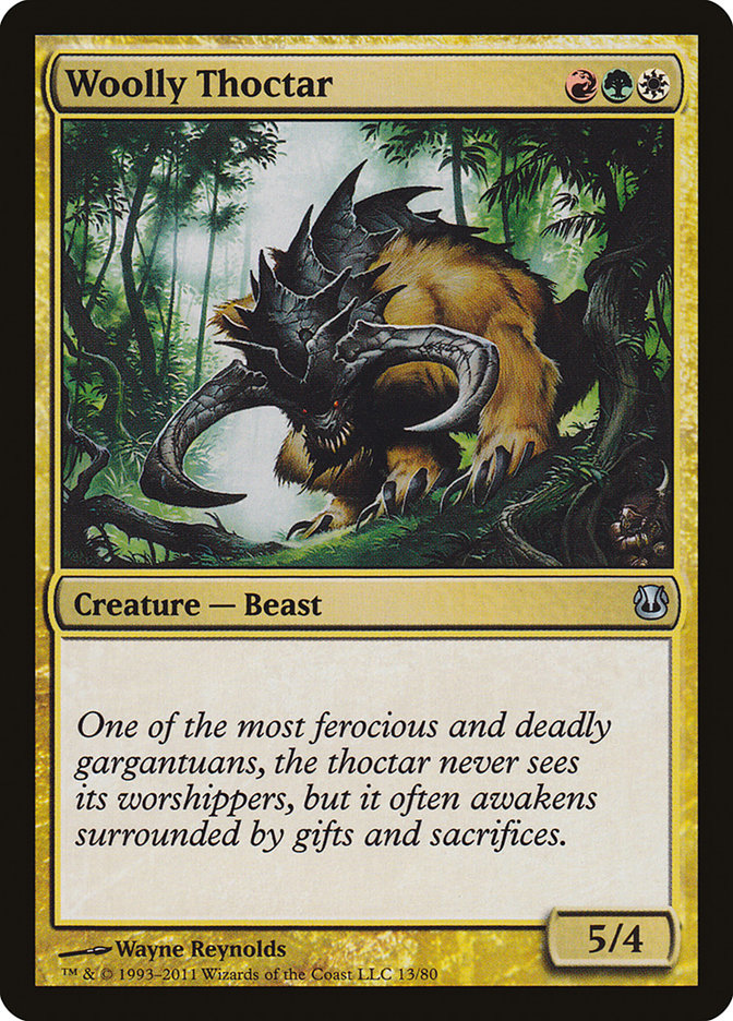 Woolly Thoctar [Duel Decks: Ajani vs. Nicol Bolas] | Anubis Games and Hobby