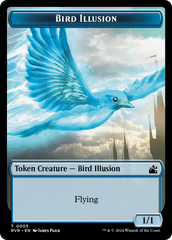 Bird // Bird Illusion Double-Sided Token [Ravnica Remastered Tokens] | Anubis Games and Hobby