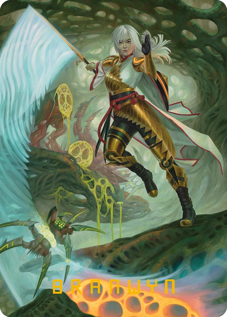 The Eternal Wanderer Art Card (Gold-Stamped Signature) [Phyrexia: All Will Be One Art Series] | Anubis Games and Hobby