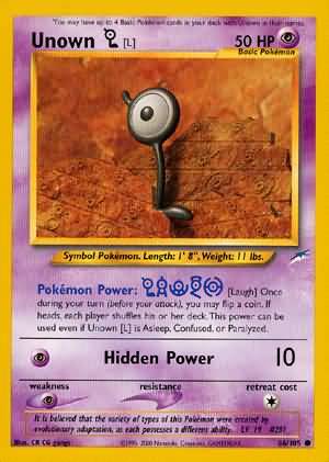 Unown [L] (86/105) [Neo Destiny Unlimited] | Anubis Games and Hobby