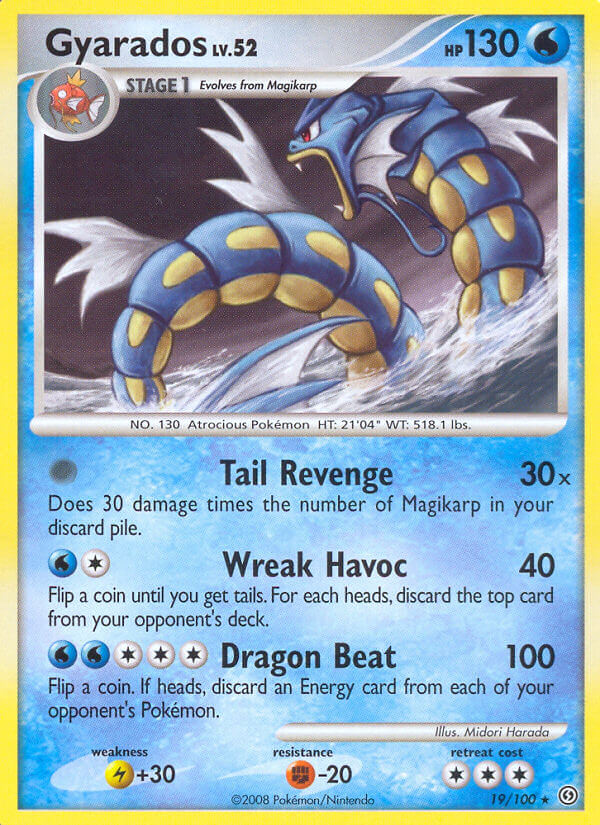 Gyarados (19/100) (Theme Deck Exclusive) [Diamond & Pearl: Stormfront] | Anubis Games and Hobby