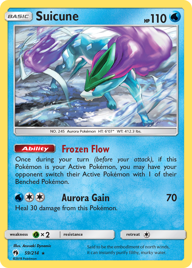 Suicune (59/214) [Sun & Moon: Lost Thunder] | Anubis Games and Hobby