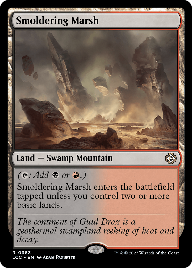Smoldering Marsh [The Lost Caverns of Ixalan Commander] | Anubis Games and Hobby