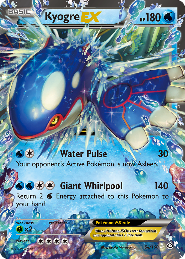 Kyogre EX (54/160) [XY: Primal Clash] | Anubis Games and Hobby