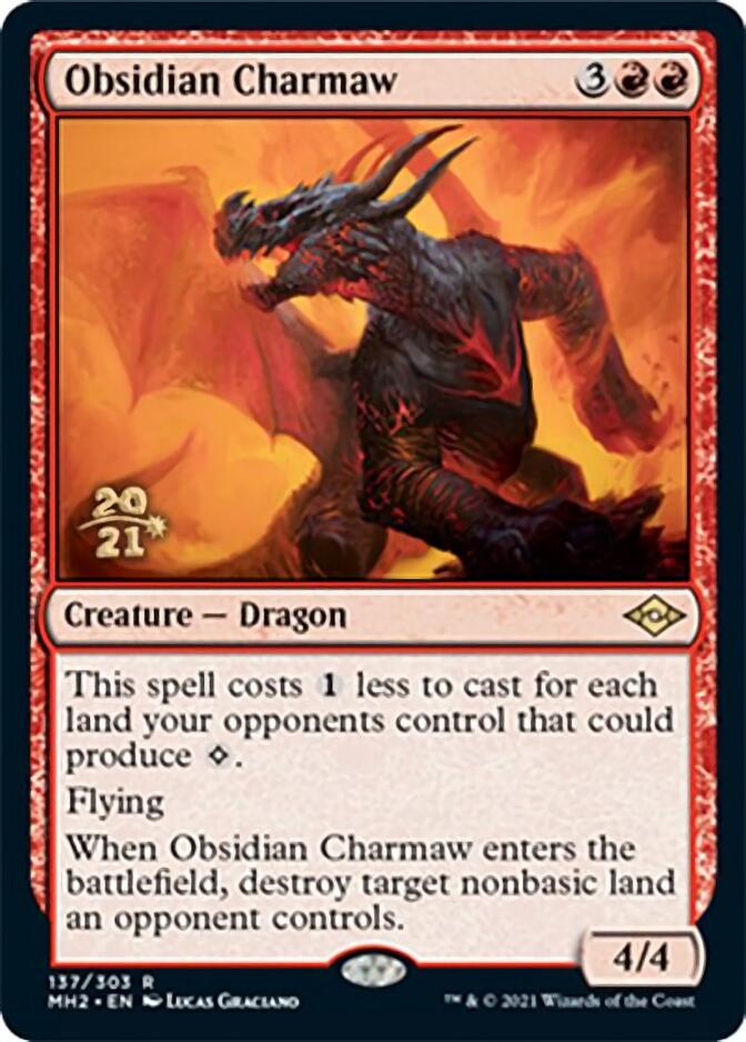 Obsidian Charmaw [Modern Horizons 2 Prerelease Promos] | Anubis Games and Hobby